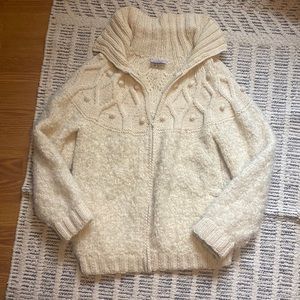 Avoca Handweavers Alpaca Zip Up Sweater